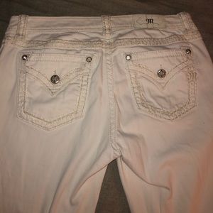 White miss me jeans